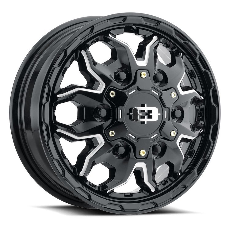 410-6675GBMS45 410 Series Wheel [Size: 16" x 6.5"] Gloss Black Milled Spoke Finish