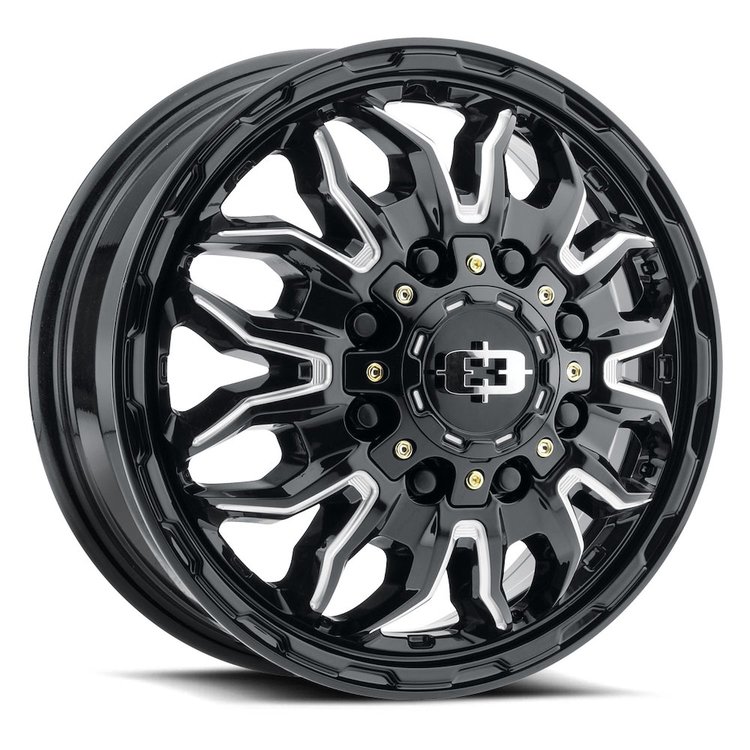 410-7680GBMSF 410 Series Wheel [Size: 17" x 6.5"] Gloss Black Milled Spoke Finish
