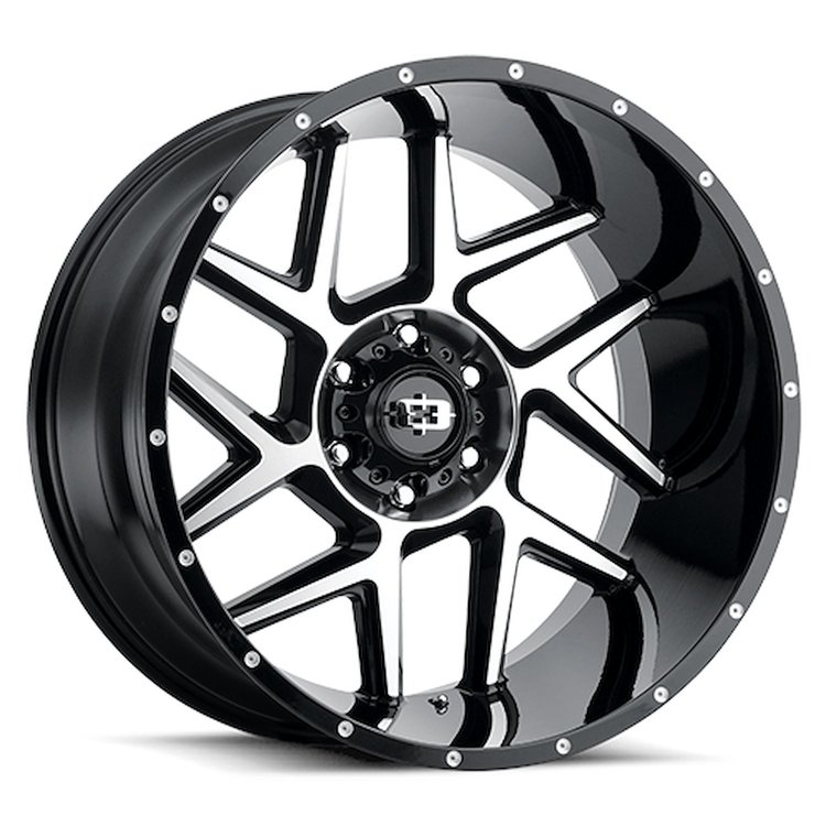 360-20073GBMF-25 360 Series Wheel [Size: 20" x 10"] Gloss Black Machined Face Finish