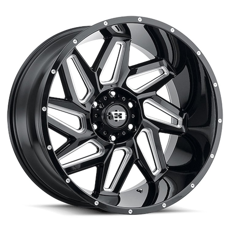 361-20083GBMS-25 361 Series Wheel [Size: 20" x 10"] Gloss Black Milled Spoke Finish