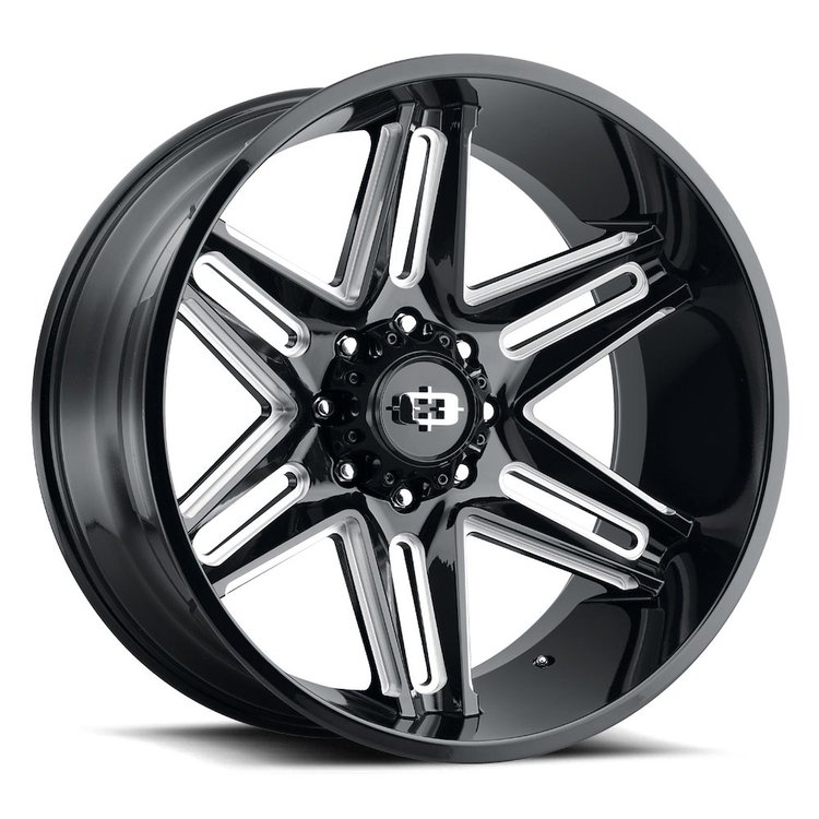 363-22085GBMS-19 363 Series Wheel [Size: 22" x 10"] Gloss Black Milled Spoke Finish