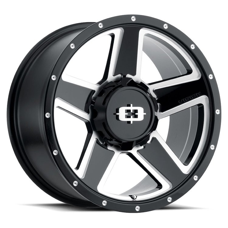 390VTA6683GBMS0 390 Series Wheel [Size: 16" x 6"] Gloss Black Milled Spoke Finish