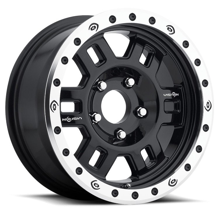 398-6783GBML0 398COMP Series Wheel [Size: 16" x 7"] Gloss Black Machined Lip Finish