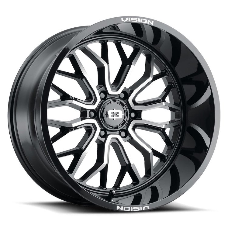 402-20236GBMF-51 402 Series Wheel [Size: 20" x 12"] Gloss Black Machined Face Finish