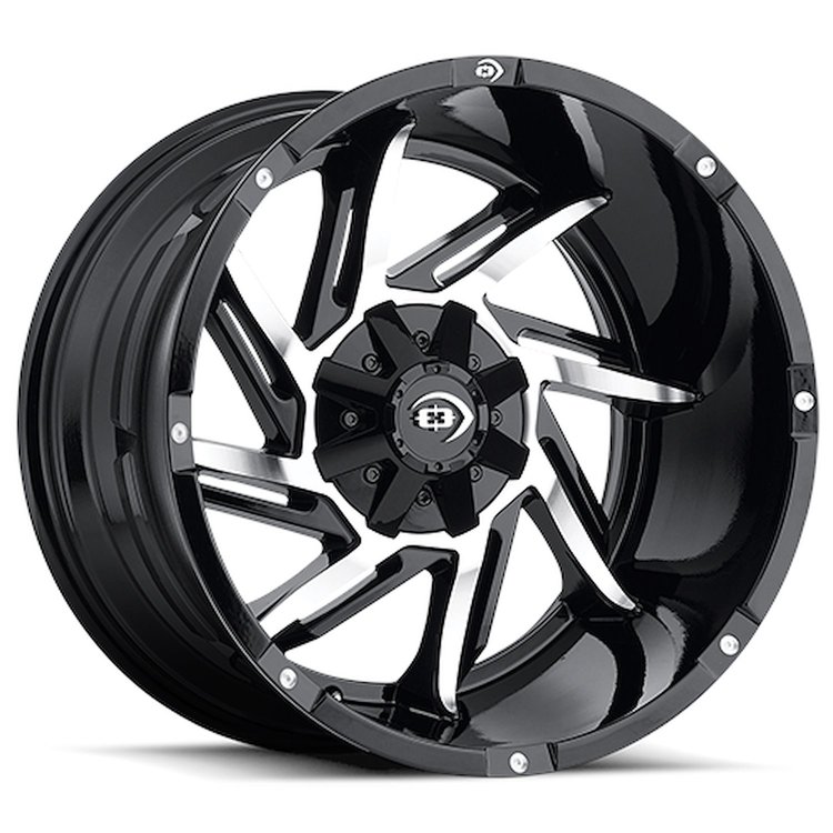 422Z2936GBMF12 422 Series Wheel [Size: 20" x 9"] Gloss Black Machined Face Finish
