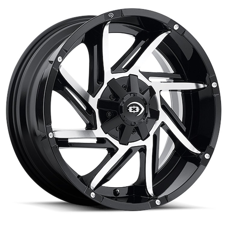 422Z8958GBMF12 422 Series Wheel [Size: 18" x 9"] Gloss Black Machined Face Finish