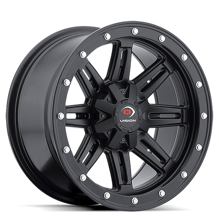 550-128136MB4 550 Series Wheel [Size: 12" x 8"] Matte Black Finish