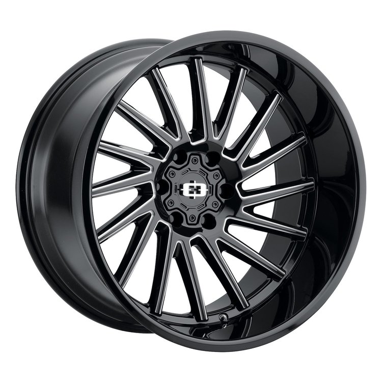 306-22085GBMS-19 306 Series Wheel [Size: 22" x 10"] Gloss Black Milled Spoke Finish