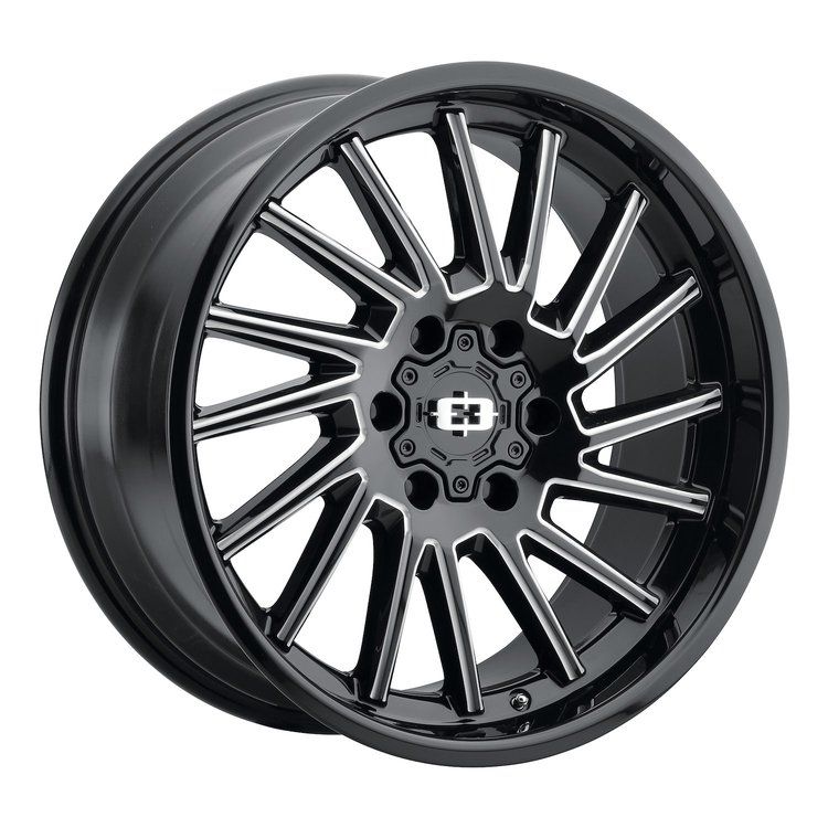 306-2973GBMS-12 306 Series Wheel [Size: 20" x 9"] Gloss Black Milled Spoke Finish