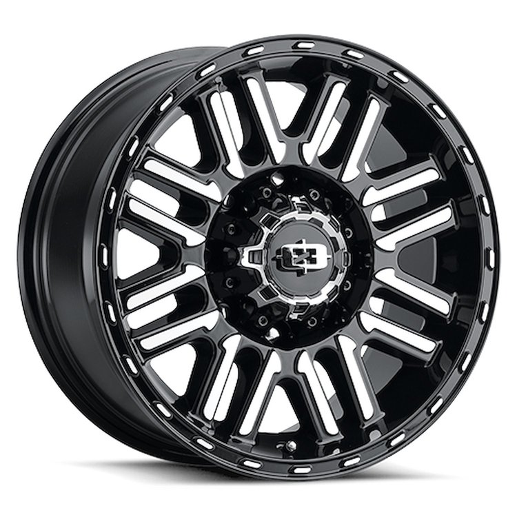 348-6881GBMF0 348 Series Wheel [Size: 16" x 8"] Gloss Black Machined Face Finish