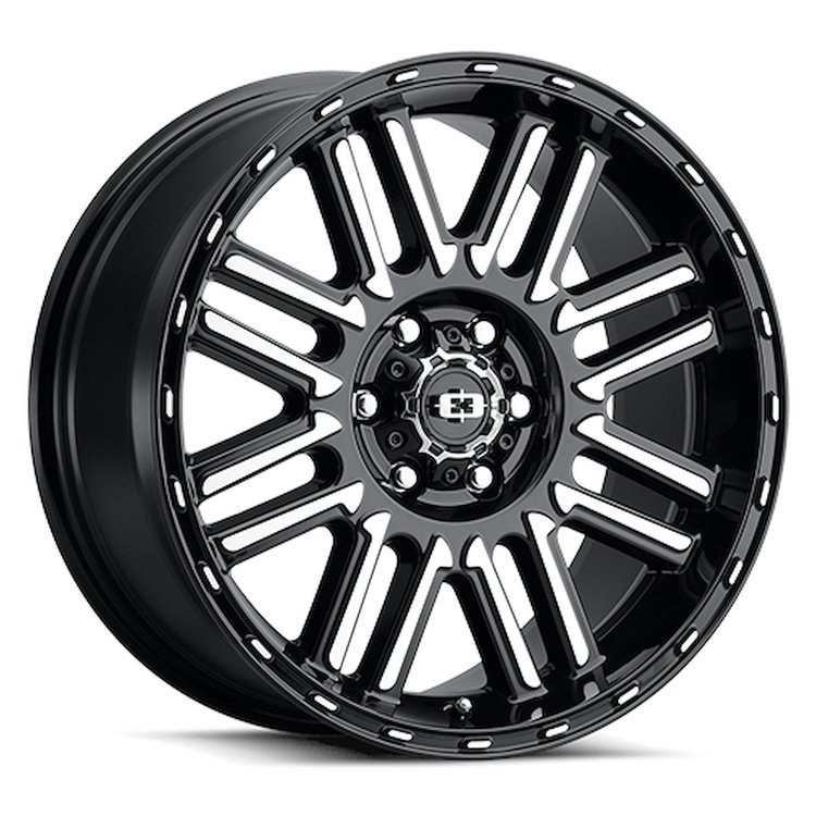 348-6883GBMF0 348 Series Wheel [Size: 16" x 8"] Gloss Black Machined Face Finish
