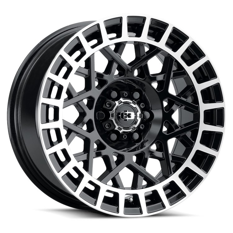 349H7810GBML40 349 Series Wheel [Size: 17" x 8"] Gloss Black Machined Lip Finish
