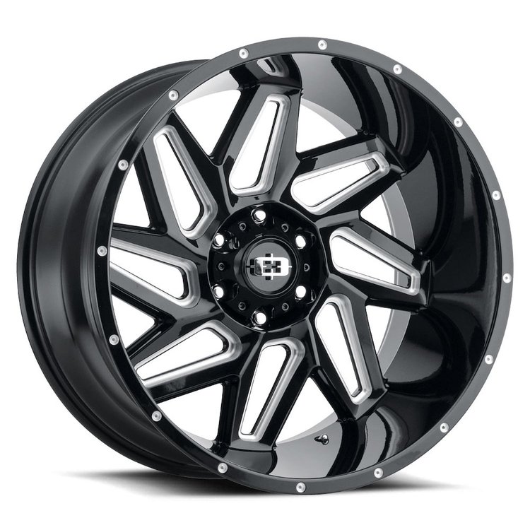 361-7970GBMS12 361 Series Wheel [Size: 17" x 9"] Gloss Black Milled Spoke Finish
