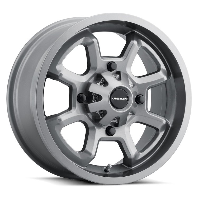 416-127100GM4 416 Series Wheel [Size: 12" x 7"] Gunmetal Finish