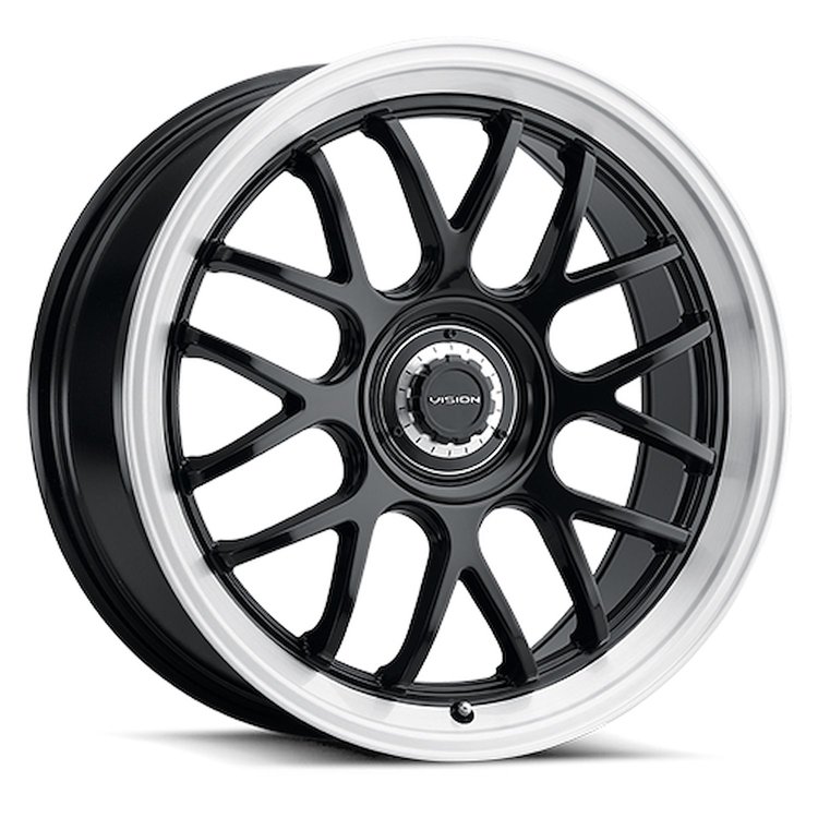 478-2814GBBRL35 478 Series Wheel [Size: 20" x 8.5"] Gloss Black Brushed Lip Finish