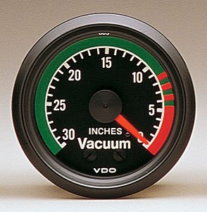 Cockpit Vacuum Gauge 2-1/16" mechanical