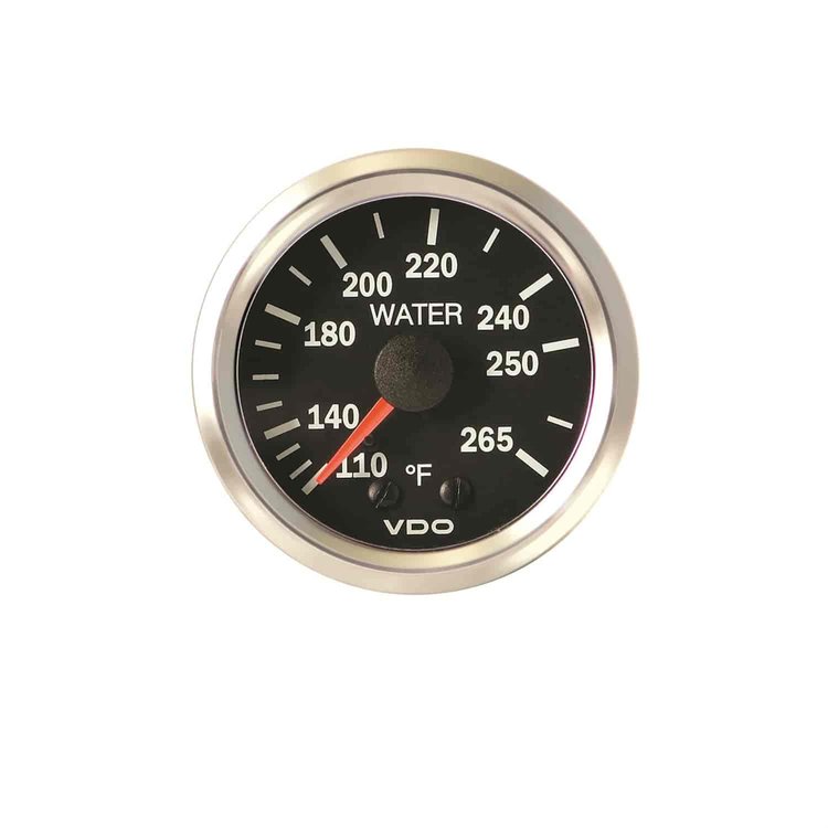 Vision Chrome 265 F Mechanical Temperature Gauge with 96 Capillary 12V