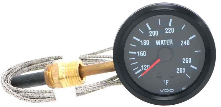 ProCockpit Water Temperature Gauge 2-5/8 in. Mechanical