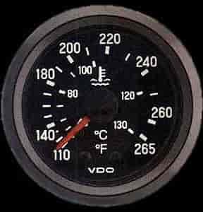 Cockpit Water Temperature Gauge 265° F