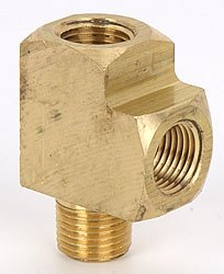 Male T-Adapter Thread: 1/8"-27 NPT