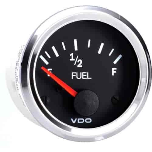 Vision Chrome Fuel Gauge and ALAS Fuel Sender Kit 12V