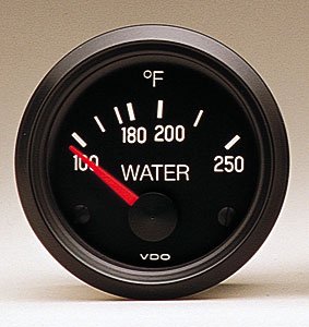 Cockpit Water Temperature Gauge 2-1/16" electrical