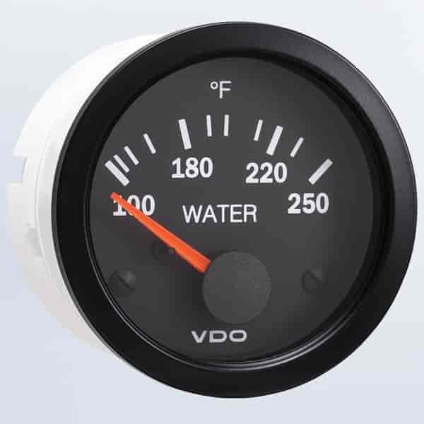 Vision Black Water Temperature Gauge