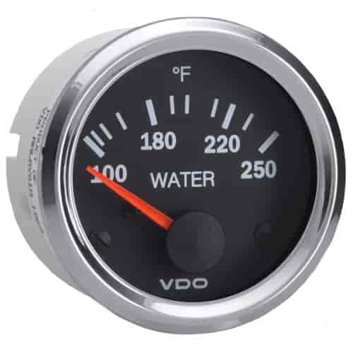 Vision Chrome 250 F Temperature Gauge Use with VDO Sender 12V