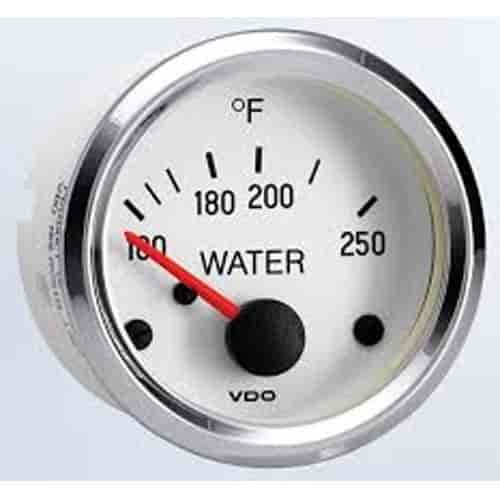 Cockpit White Water Temperature Gauge 250° F