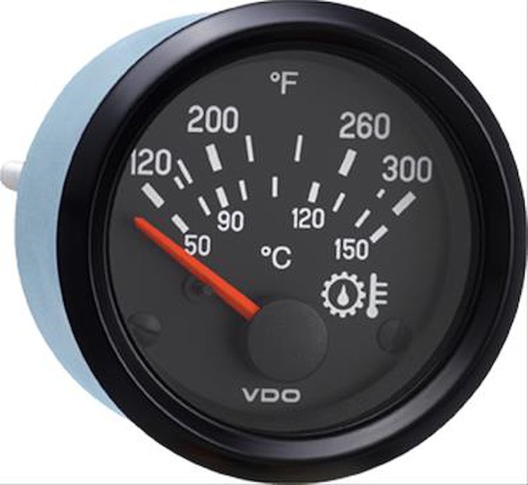 310-936 Cockpit International 300 F /150 C Gear Temperature Gauge, 2 1/16 in.