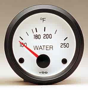 Cockpit White Water Temperature Gauge 250° F