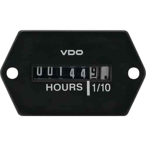 2-Hole Flange Hourmeter 12-60V