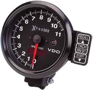Tachometer, 11,000-RPM, Black Dial Face, Pedestal Mount