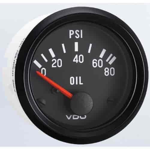 Cockpit Electrical Oil Pressure Gauge Kit 2-1/16" Diameter