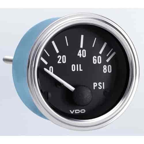 Series 1 Oil Pressure Gauge With VDO Sender & Metric Thread Adapters