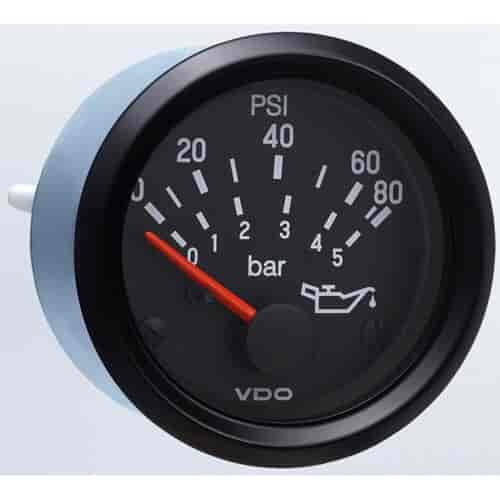 Cockpit International Oil Pressure Gauge 80 psi/5 Bar