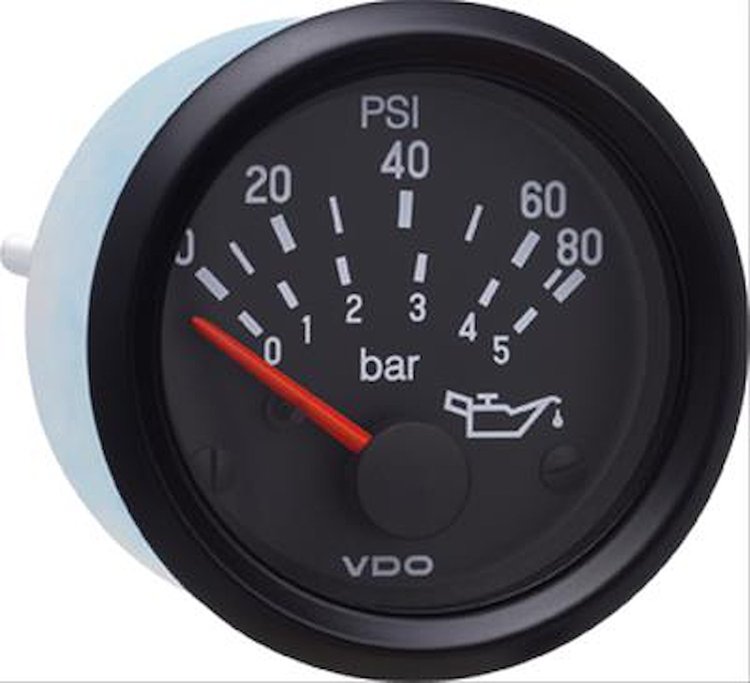 350-934 Cockpit International Oil Pressure Gauge [80 psi/5 Bar]