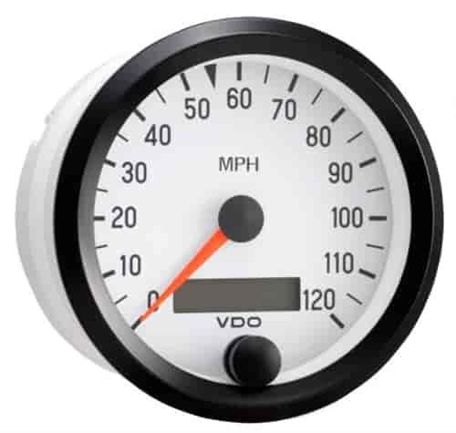 Cockpit White Electronic Speedometer with Autocalibration