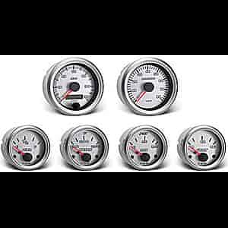 Vision Silverstone Instrument Kit 6 Gauge Kit w/GM Transmission Sender
