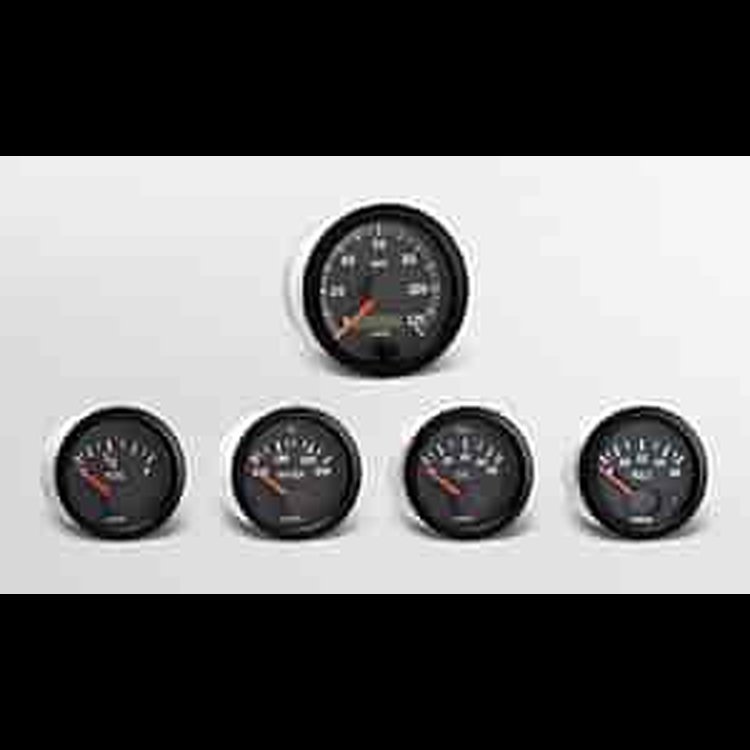 Vision Black Instrument Kit 5 Gauge Kit w/GM Transmission Sender