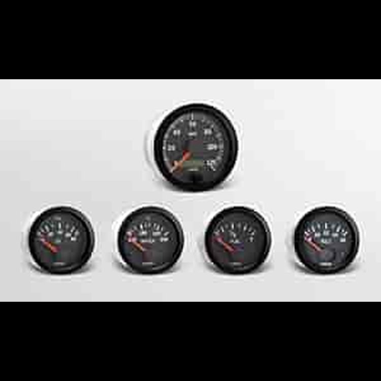 Vision Black Instrument Kit 5 Gauge Kit w/Ford Transmission Sender