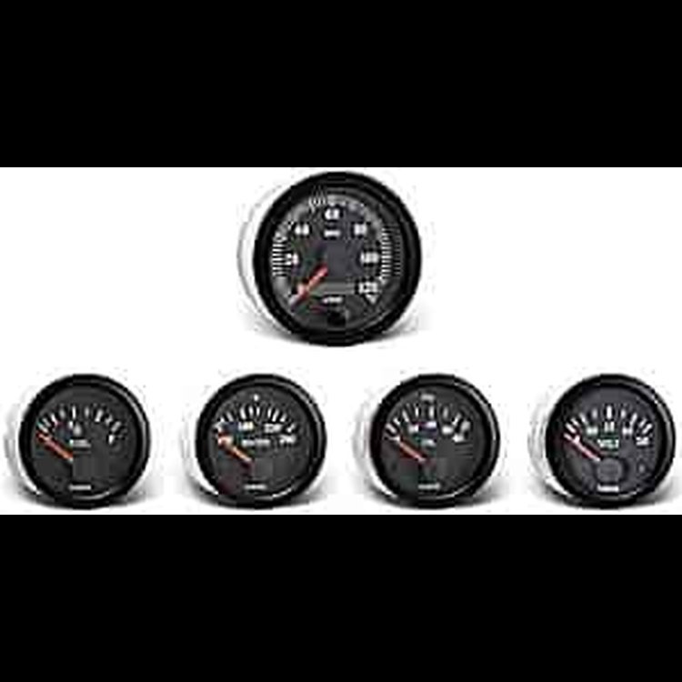 Vision Black Instrument Kit 5 Gauge Kit w/GM Transmission Sender