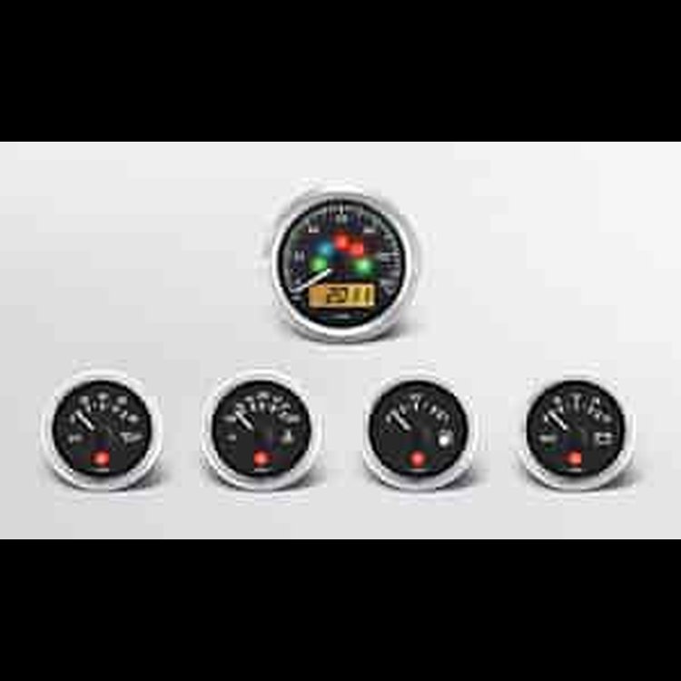 Viewline Onyx Instrument Kit 5 Gauge Kit w/Ford Transmission Sender