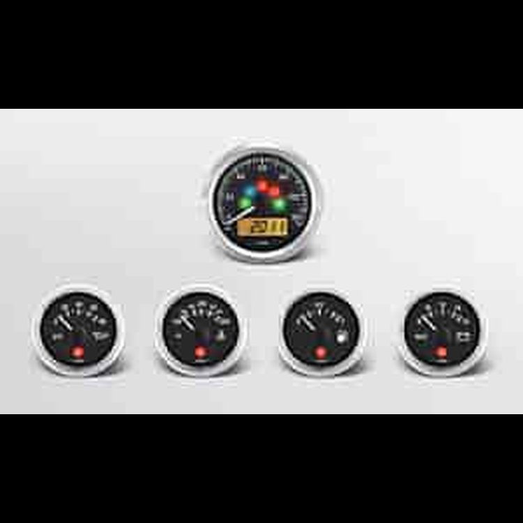 Viewline Onyx Instrument Kit 5 Gauge Kit w/GM Transmission Sender