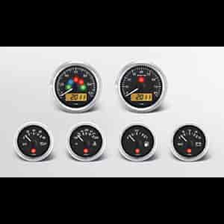 Viewline Onyx Instrument Kit 6 Gauge Kit w/Ford Transmission Sender