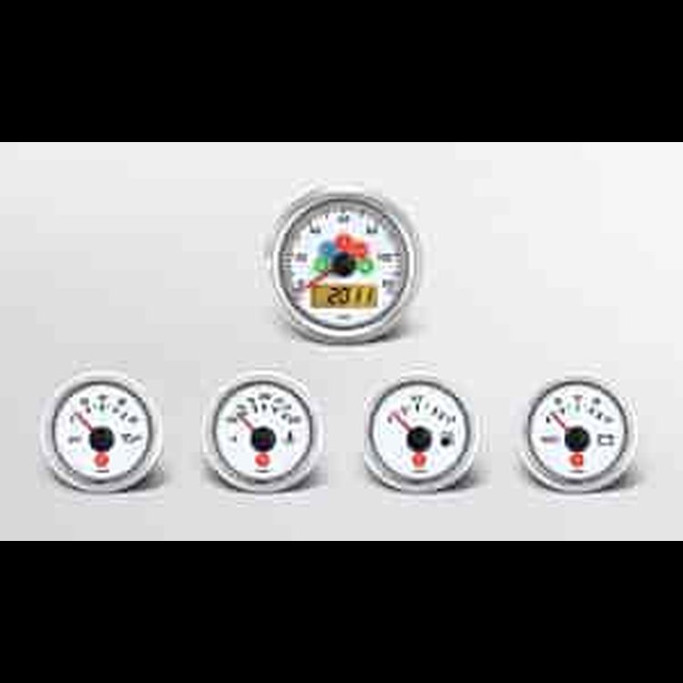 Viewline Ivory Instrument Kit 5 Gauge Kit w/Ford Transmission Sender