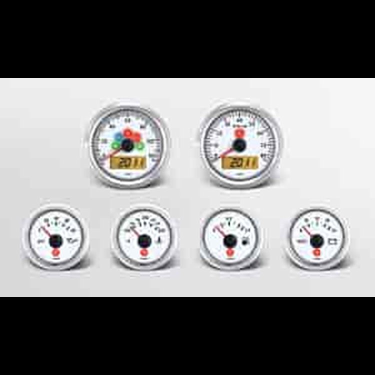 Viewline Ivory Instrument Kit 6 Gauge Kit w/Ford Transmission Sender