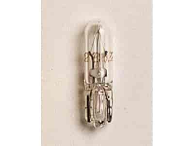 Type D Wedge Base Peanut Bulbs 12 volts/1.2 watts