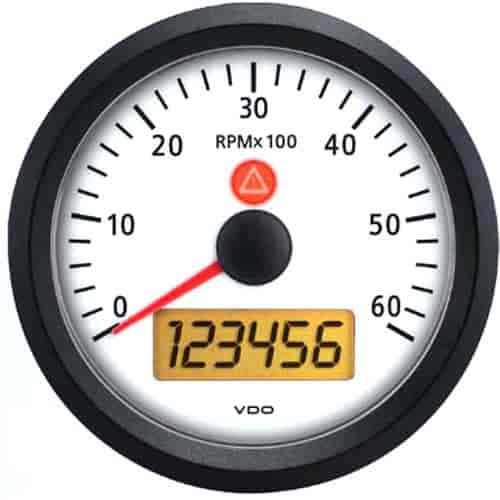 Viewline Ivory Tachometer 6,000 rpm 3-3/8" Diameter