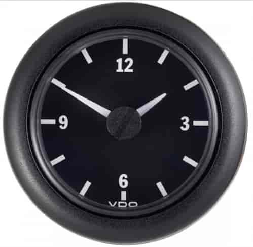 Viewline Onyx Analog Clock 2-1/16" Diameter 12V